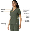 image:imageCarhartt Scrubs C13310 Womens CrossFlex Modern Fit Oversized VNeck TopOlive