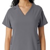 image:imageCarhartt Scrubs C13310 Womens CrossFlex Modern Fit Oversized VNeck TopPewter