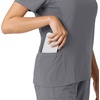 image:imageCarhartt Scrubs C13310 Womens CrossFlex Modern Fit Oversized VNeck TopPewter