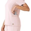 image:imageCarhartt Scrubs C13310 Womens CrossFlex Modern Fit Oversized VNeck TopSoft Rose