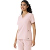 image:imageCarhartt Scrubs C13310 Womens CrossFlex Modern Fit Oversized VNeck TopSoft Rose
