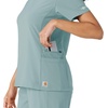 image:imageCarhartt Scrubs C13310 Womens CrossFlex Modern Fit Oversized VNeck TopSummer Blue
