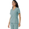 image:imageCarhartt Scrubs C13310 Womens CrossFlex Modern Fit Oversized VNeck TopSummer Blue