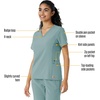 image:imageCarhartt Scrubs C13310 Womens CrossFlex Modern Fit Oversized VNeck TopSummer Blue
