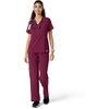image:imageCarhartt Scrubs C13310 Womens CrossFlex Modern Fit Oversized VNeck TopWine