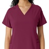 image:imageCarhartt Scrubs C13310 Womens CrossFlex Modern Fit Oversized VNeck TopWine