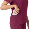 image:imageCarhartt Scrubs C13310 Womens CrossFlex Modern Fit Oversized VNeck TopWine