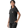 image:imageCarhartt Scrubs C13510 Womens Force Crew Neck Scrub TopBlack