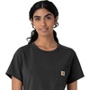 image:imageCarhartt Scrubs C13510 Womens Force Crew Neck Scrub TopBlack