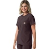 image:imageCarhartt Scrubs C13510 Womens Force Crew Neck Scrub TopDark Sepia