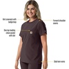 image:imageCarhartt Scrubs C13510 Womens Force Crew Neck Scrub TopDark Sepia