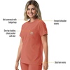 image:imageCarhartt Scrubs C13510 Womens Force Crew Neck Scrub TopDusty Cedar
