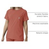 image:imageCarhartt Scrubs C13510 Womens Force Crew Neck Scrub TopDusty Cedar