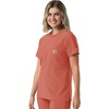 image:imageCarhartt Scrubs C13510 Womens Force Crew Neck Scrub TopDusty Cedar
