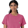 image:imageCarhartt Scrubs C13510 Womens Force Crew Neck Scrub TopElectric Fuschia