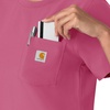 image:imageCarhartt Scrubs C13510 Womens Force Crew Neck Scrub TopElectric Fuschia
