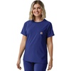 image:imageCarhartt Scrubs C13510 Womens Force Crew Neck Scrub TopGalaxy Blue