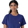 image:imageCarhartt Scrubs C13510 Womens Force Crew Neck Scrub TopGalaxy Blue
