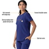 image:imageCarhartt Scrubs C13510 Womens Force Crew Neck Scrub TopGalaxy Blue