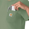 image:imageCarhartt Scrubs C13510 Womens Force Crew Neck Scrub TopGreen Slate