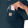 image:imageCarhartt Scrubs C13510 Womens Force Crew Neck Scrub TopNavy