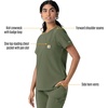 image:imageCarhartt Scrubs C13510 Womens Force Crew Neck Scrub TopOlive