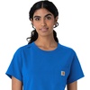 image:imageCarhartt Scrubs C13510 Womens Force Crew Neck Scrub TopRoyal
