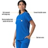 image:imageCarhartt Scrubs C13510 Womens Force Crew Neck Scrub TopRoyal