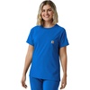 image:imageCarhartt Scrubs C13510 Womens Force Crew Neck Scrub TopRoyal