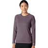 image:imageCarhartt Scrubs C31002 Womens Force Modern Fit Long Sleeve TeeBlack Plum Heather