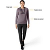 image:imageCarhartt Scrubs C31002 Womens Force Modern Fit Long Sleeve TeeBlack Plum Heather