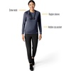 image:imageCarhartt Scrubs C31002 Womens Force Modern Fit Long Sleeve TeeNavy Heather
