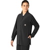 image:imageCarhartt Scrubs C81023 Womens Rugged Flex Modern Fit Bonded Fleece JaBlack