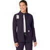 image:imageCarhartt Scrubs C81023 Womens Rugged Flex Modern Fit Bonded Fleece JaBlack Plum