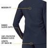 image:imageCarhartt Scrubs C81023 Womens Rugged Flex Modern Fit Bonded Fleece JaNavy