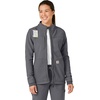 image:imageCarhartt Scrubs C81023 Womens Rugged Flex Modern Fit Bonded Fleece JaPewter