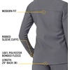 image:imageCarhartt Scrubs C81023 Womens Rugged Flex Modern Fit Bonded Fleece JaPewter