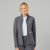 image:imageCarhartt Scrubs C81023 Womens Rugged Flex Modern Fit Bonded Fleece JaPewter
