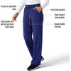 image:imageCarhartt Scrubs for Women Force CrossFlex Boot Cut Pants with 6 PocketsGalaxy Blue