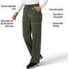 image:imageCarhartt Scrubs for Women Force CrossFlex Boot Cut Pants with 6 PocketsOlive