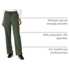 image:imageCarhartt Scrubs for Women Force CrossFlex Boot Cut Pants with 6 PocketsOlive