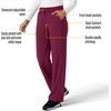 image:imageCarhartt Scrubs for Women Force CrossFlex Boot Cut Pants with 6 PocketsWine