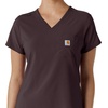 image:imageCarhartt Scrubs for Women Force CrossFlex Tuckin VNeck Tops with 1 PocketDark Sepia