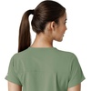 image:imageCarhartt Scrubs for Women Force CrossFlex Tuckin VNeck Tops with 1 PocketGreen Slate