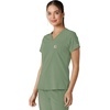 image:imageCarhartt Scrubs for Women Force CrossFlex Tuckin VNeck Tops with 1 PocketGreen Slate