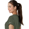 image:imageCarhartt Scrubs for Women Force CrossFlex Tuckin VNeck Tops with 1 PocketOlive