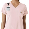 image:imageCarhartt Scrubs for Women Force CrossFlex Tuckin VNeck Tops with 1 PocketSoft Rose