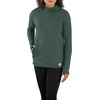 image:imageCarhartt Womens 106456 Womens Force Relaxed Fit HalfZip Hooded TShirtFrosted Balsam