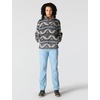 image:imageCarhartt Womens Loose Fit Fleece PulloverB Yellowtail Mountain Print Shadow