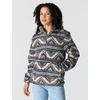image:imageCarhartt Womens Loose Fit Fleece PulloverB Yellowtail Mountain Print Shadow